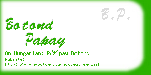 botond papay business card